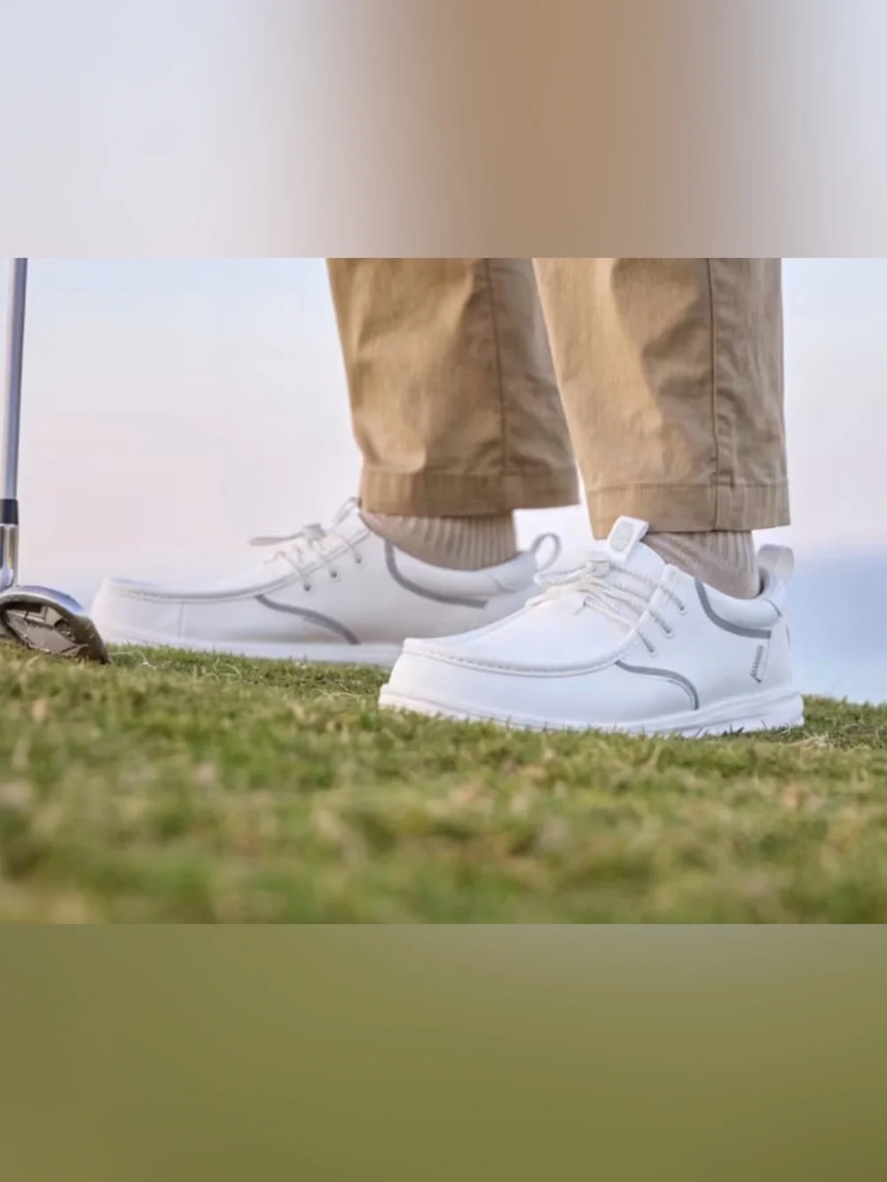 HEYDUDE Wally Golf Classic Toggle Size 10 NIB Brilliant White